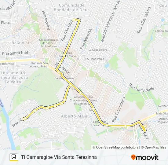 2478 SANTANA / TI CAMARAGIBE Bus Line Map