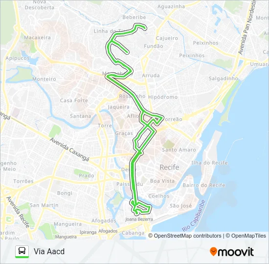 780 ALTO SANTA TEREZINHA / DERBY Bus Line Map