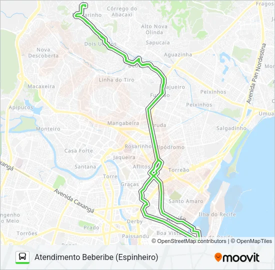 741 DOIS UNIDOS Bus Line Map