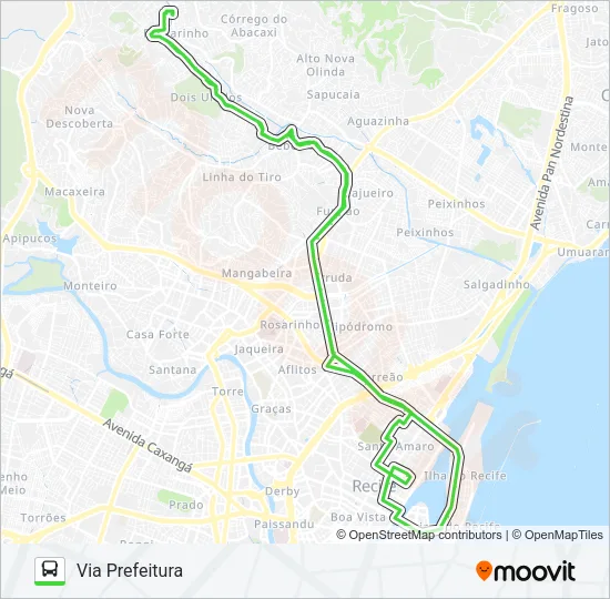 741 DOIS UNIDOS Bus Line Map