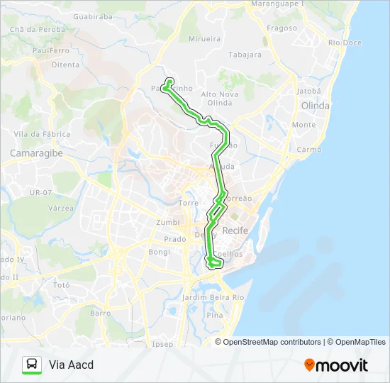 760 DOIS UNIDOS / DERBY Bus Line Map
