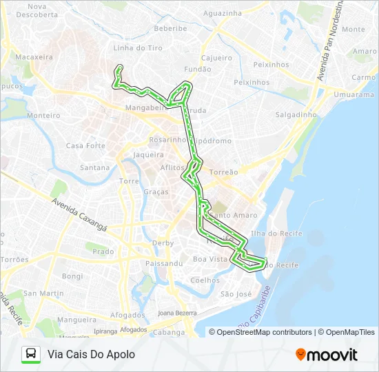 713 BOMBA DO HEMETÉRIO Bus Line Map