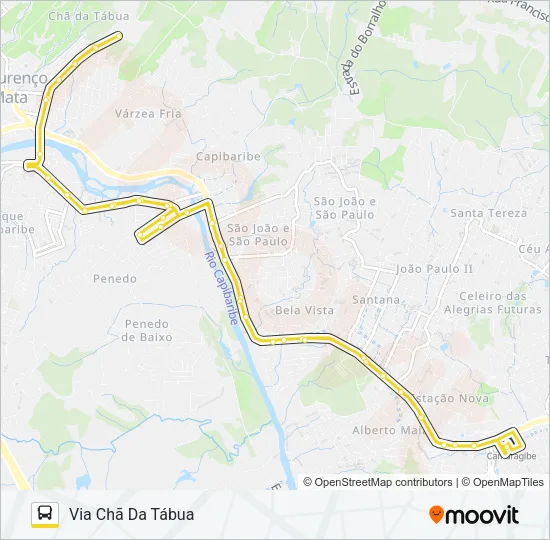 2486 PENEDO / TI CAMARAGIBE Bus Line Map