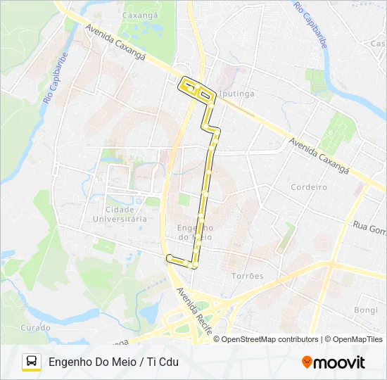 2423 ENGENHO DO MEIO / TI CDU Bus Line Map