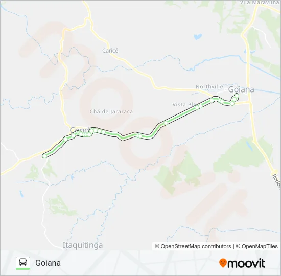 19003 GOIANA - CONDADO Bus Line Map