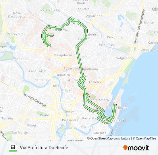 743 ALTO JOSÉ BONIFÁCIO (JOÃO DE BARROS) Bus Line Map
