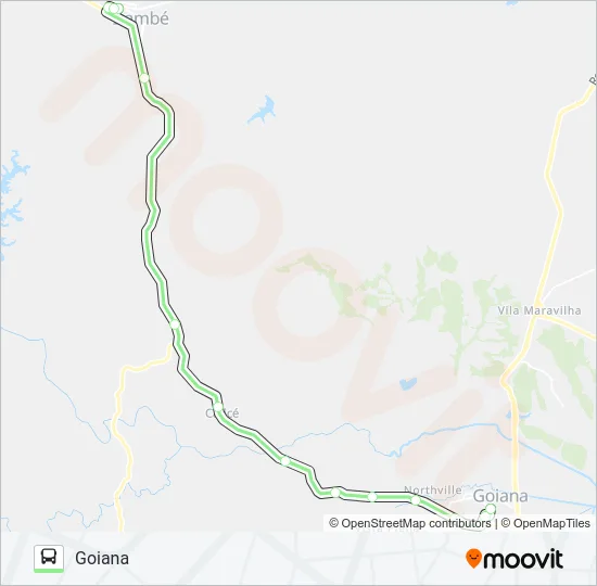 19009 GOIANA - ITAMBÉ Bus Line Map