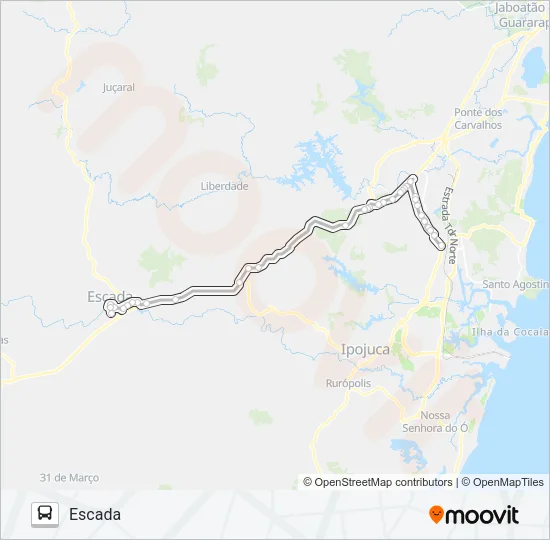 1302 ESCADA - CABO Bus Line Map