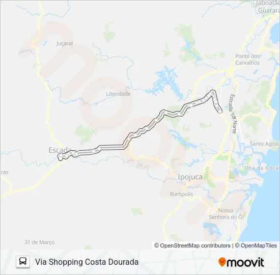 1302 ESCADA - CABO Bus Line Map