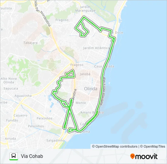 886 OURO PRETO / RIO DOCE Bus Line Map
