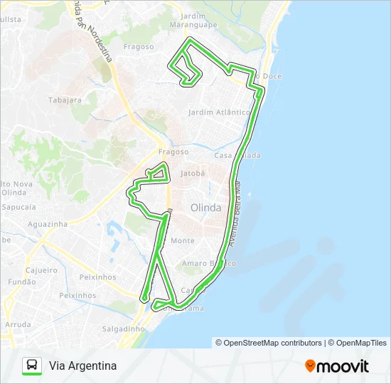 886 OURO PRETO / RIO DOCE Bus Line Map
