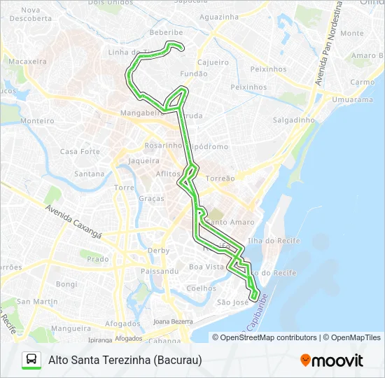 715 ALTO SANTA TEREZINHA (BACURAU) Bus Line Map