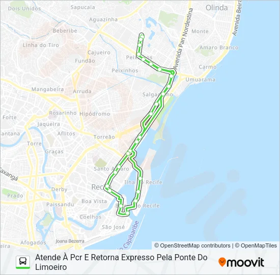 824 JARDIM BRASIL II (CRUZ CABUGÁ) Bus Line Map