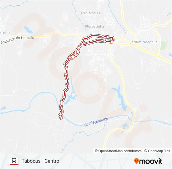 C10 TABOCAS Bus Line Map
