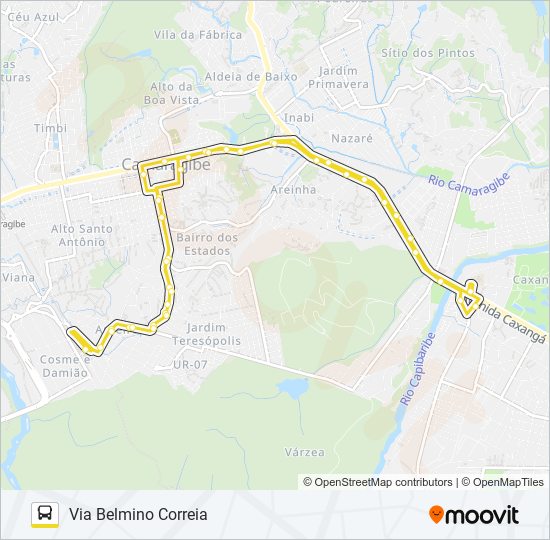 2459 TI COSME E DAMIÃO / TI CAXANGÁ bus Line Map