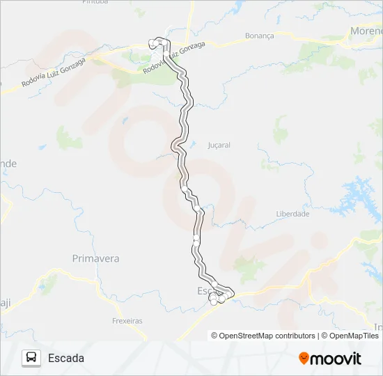 812 VITÓRIA - ESCADA Bus Line Map