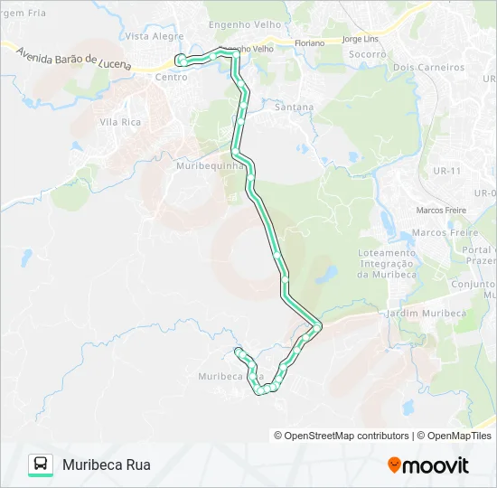 2405 JABOATÃO / MURIBECA DOS GUARARAPES Bus Line Map
