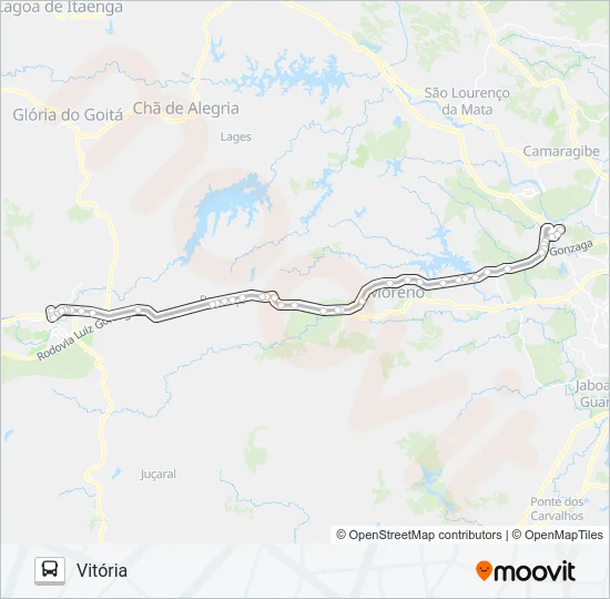 809 VITÓRIA - RECIFE (TIP) Bus Line Map
