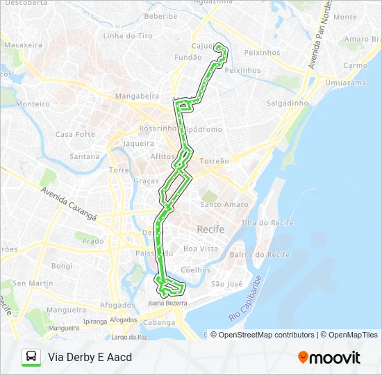 723 CAJUEIRO Bus Line Map