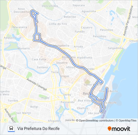 622 VASCO DA GAMA (CRUZ CABUGÁ) Bus Line Map