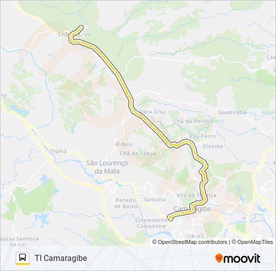 2467 CHÃ DE CRUZ / TI CAMARAGIBE bus Line Map