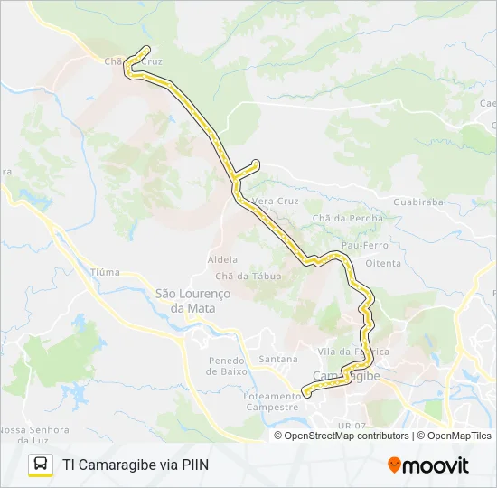 2467 CHÃ DE CRUZ / TI CAMARAGIBE Bus Line Map