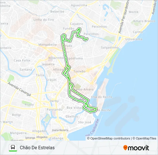 724 CHÃO DE ESTRELAS Bus Line Map