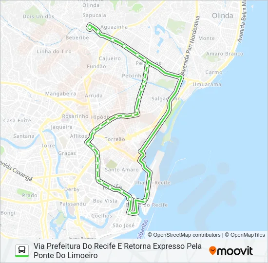 860 TI XAMBÁ (PRÍNCIPE) Bus Line Map