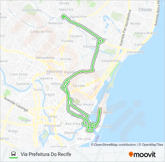 860 TI XAMBÁ (PRÍNCIPE) Bus Line Map