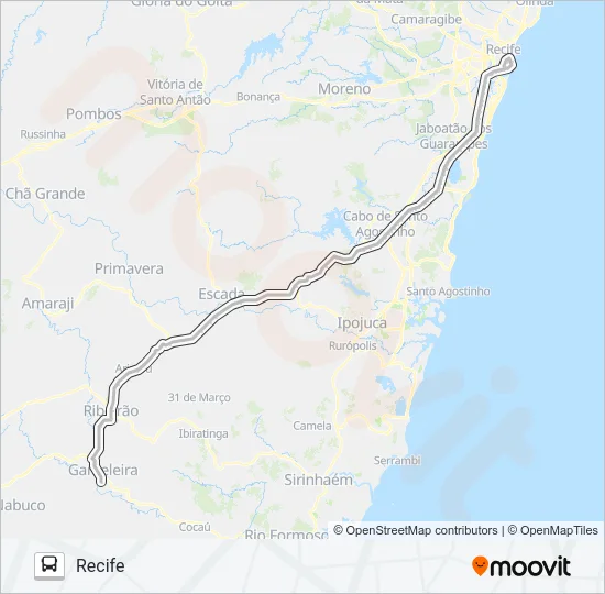 11232 RECIFE - GAMELEIRA Bus Line Map