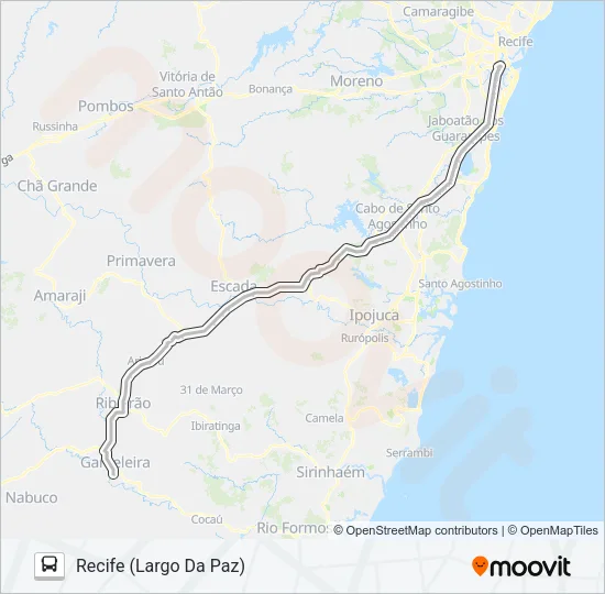 11232 RECIFE - GAMELEIRA Bus Line Map