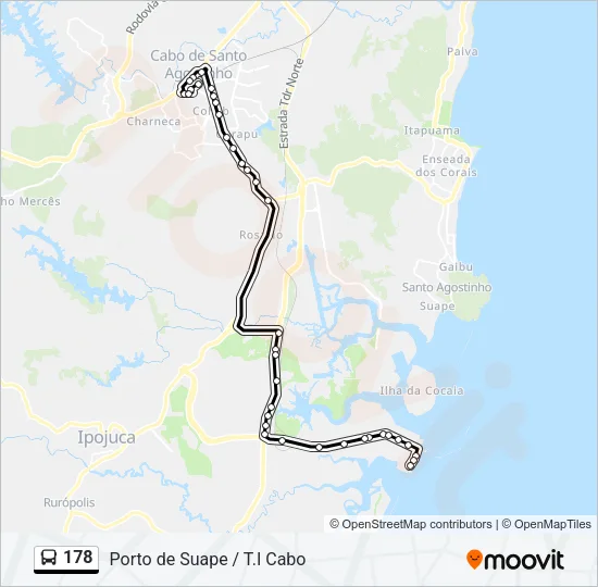 178 Bus Line Map
