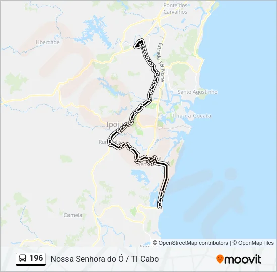 196 Bus Line Map