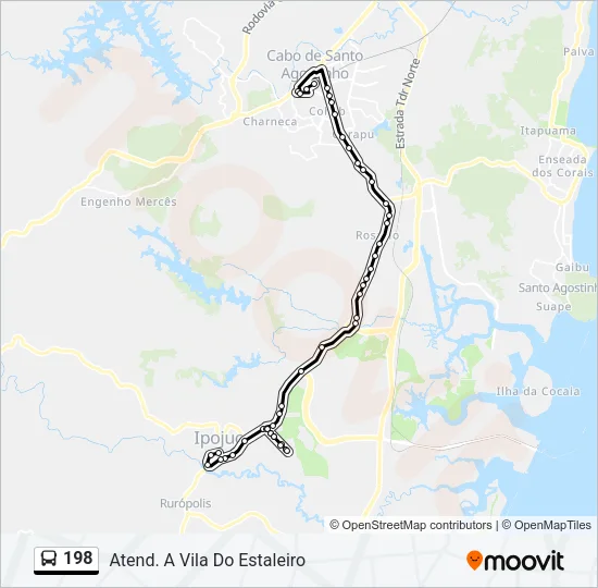 198 Bus Line Map