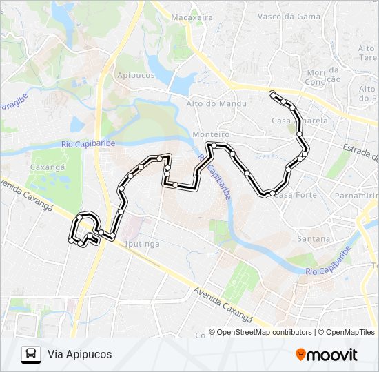511 ALTO DO MANDÚ Bus Line Map