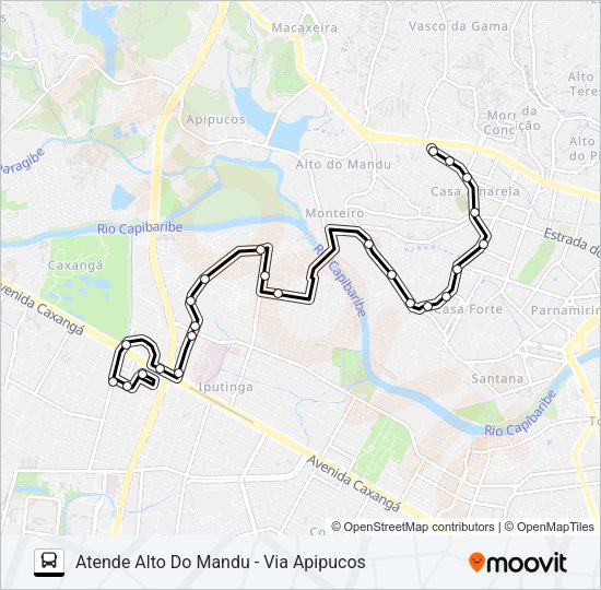 511 ALTO DO MANDÚ Bus Line Map