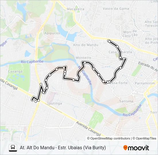 511 ALTO DO MANDÚ Bus Line Map