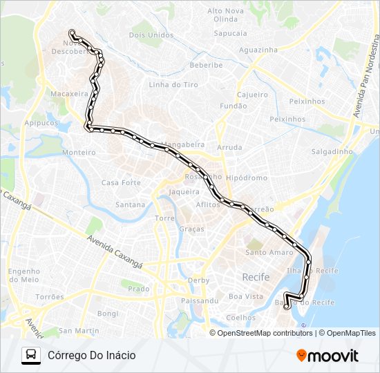 517 CÓRREGO DO INÁCIO Bus Line Map