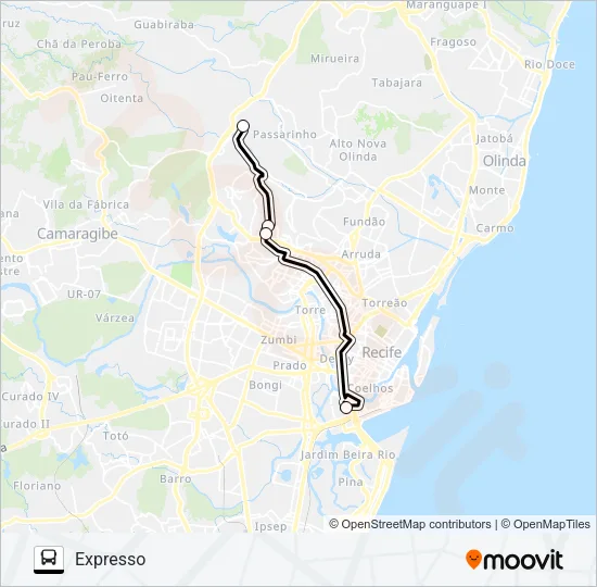 630 VASCO DA GAMA / DERBY Bus Line Map