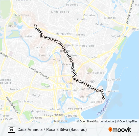 533 CASA AMARELA (BACURAU) Bus Line Map