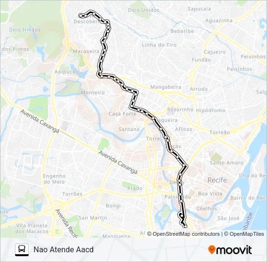 510 NOVA DESCOBERTA / DERBY Bus Line Map