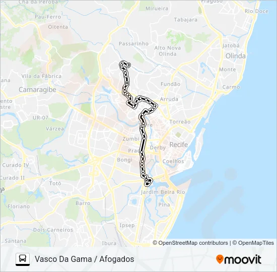 680 VASCO DA GAMA / AFOGADOS Bus Line Map