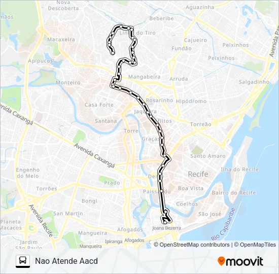 718 CÓRREGO DO EUCLIDES / DERBY Bus Line Map