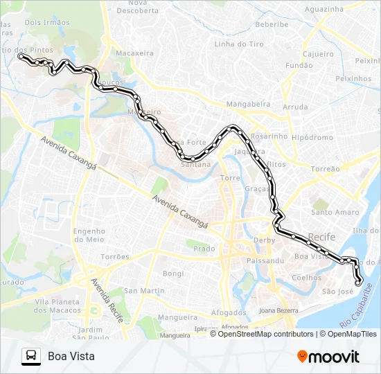 524 SÍTIO DOS PINTOS (DOIS IRMÃOS) Bus Line Map