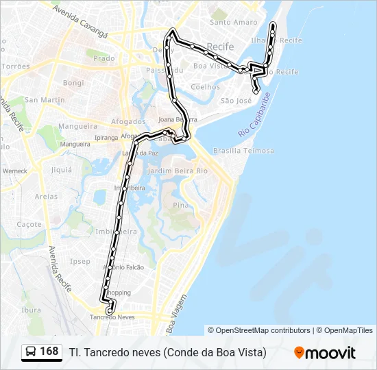 168 Bus Line Map