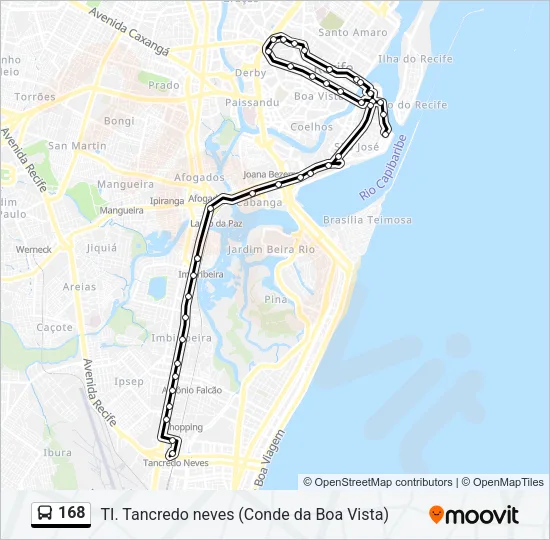 168 Bus Line Map