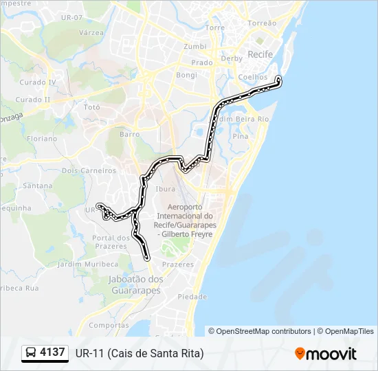 4137 Bus Line Map