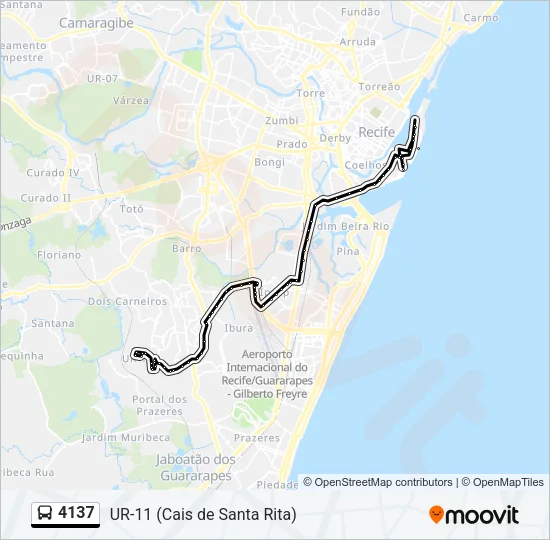 4137 Bus Line Map
