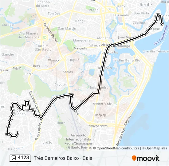 4123 Bus Line Map