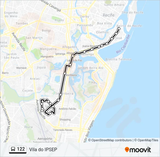 122 Bus Line Map